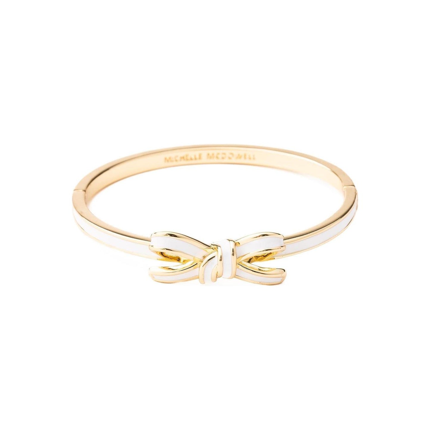 Luxe Bow Bangle (white)