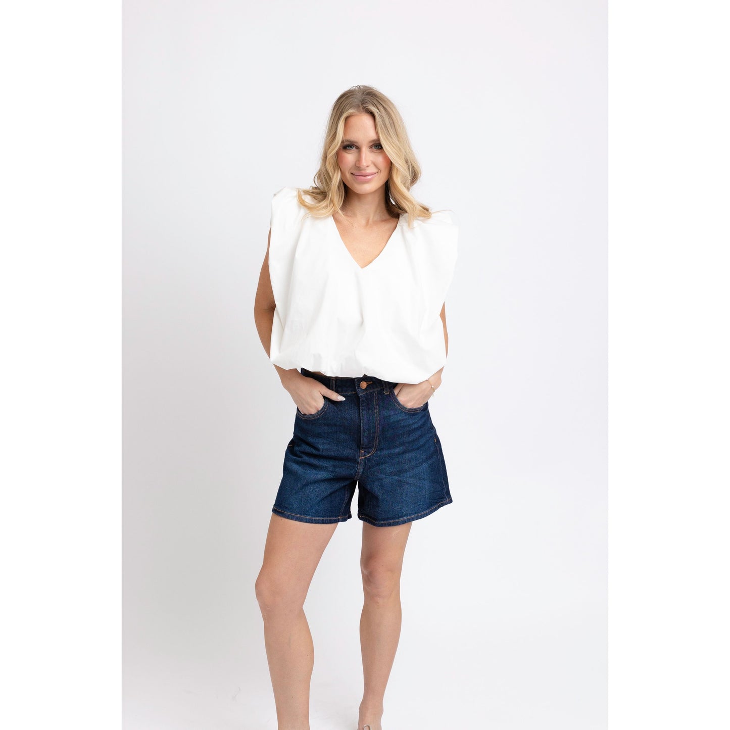 Louise Bubble Top (white)