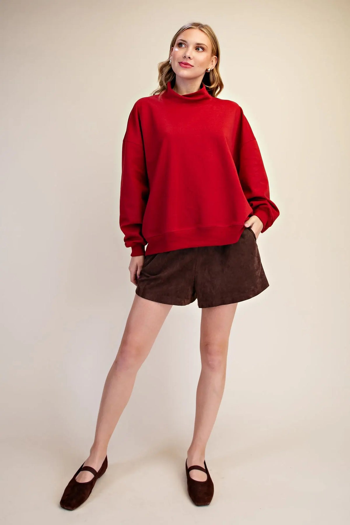 Blythe Mock Neck Sweatshirt