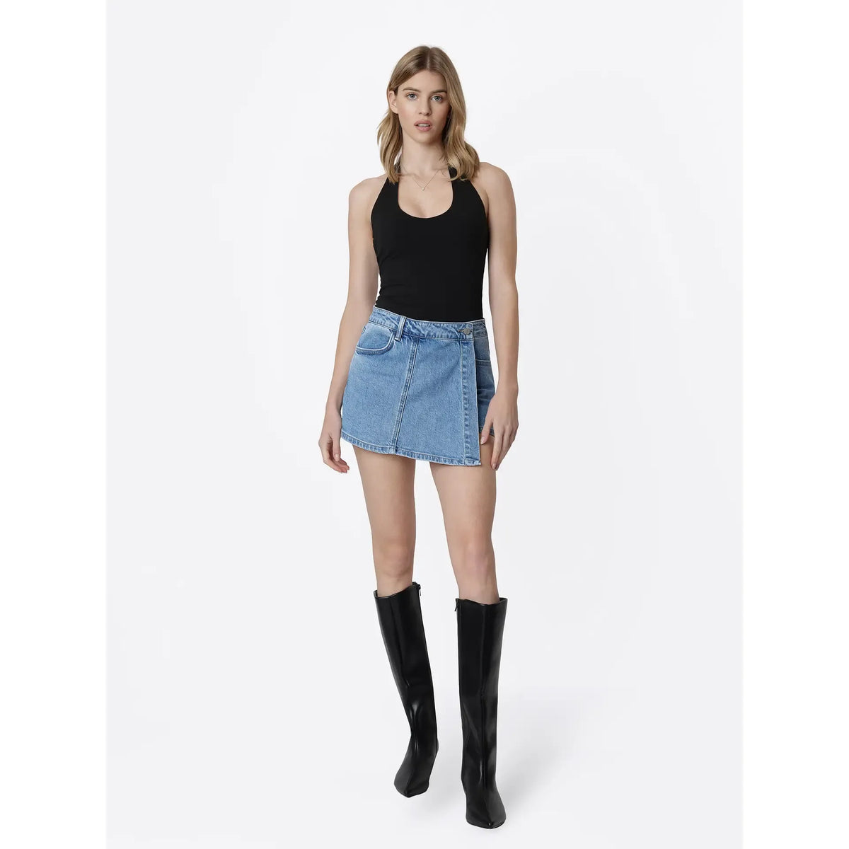 Lacy Denim Skort