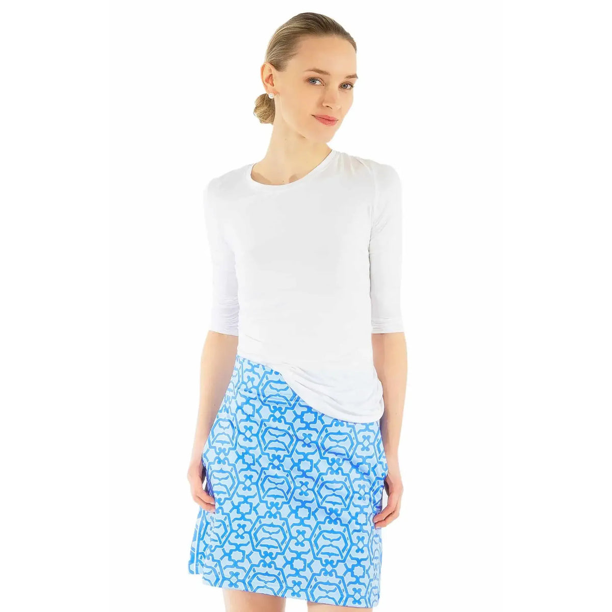 Claire Knit Tee (white)