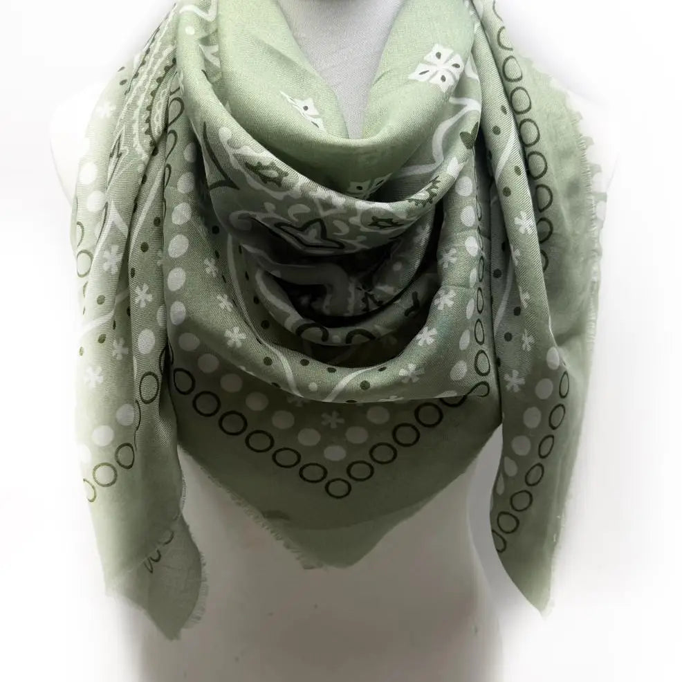 Sage Large Bandana Scarf