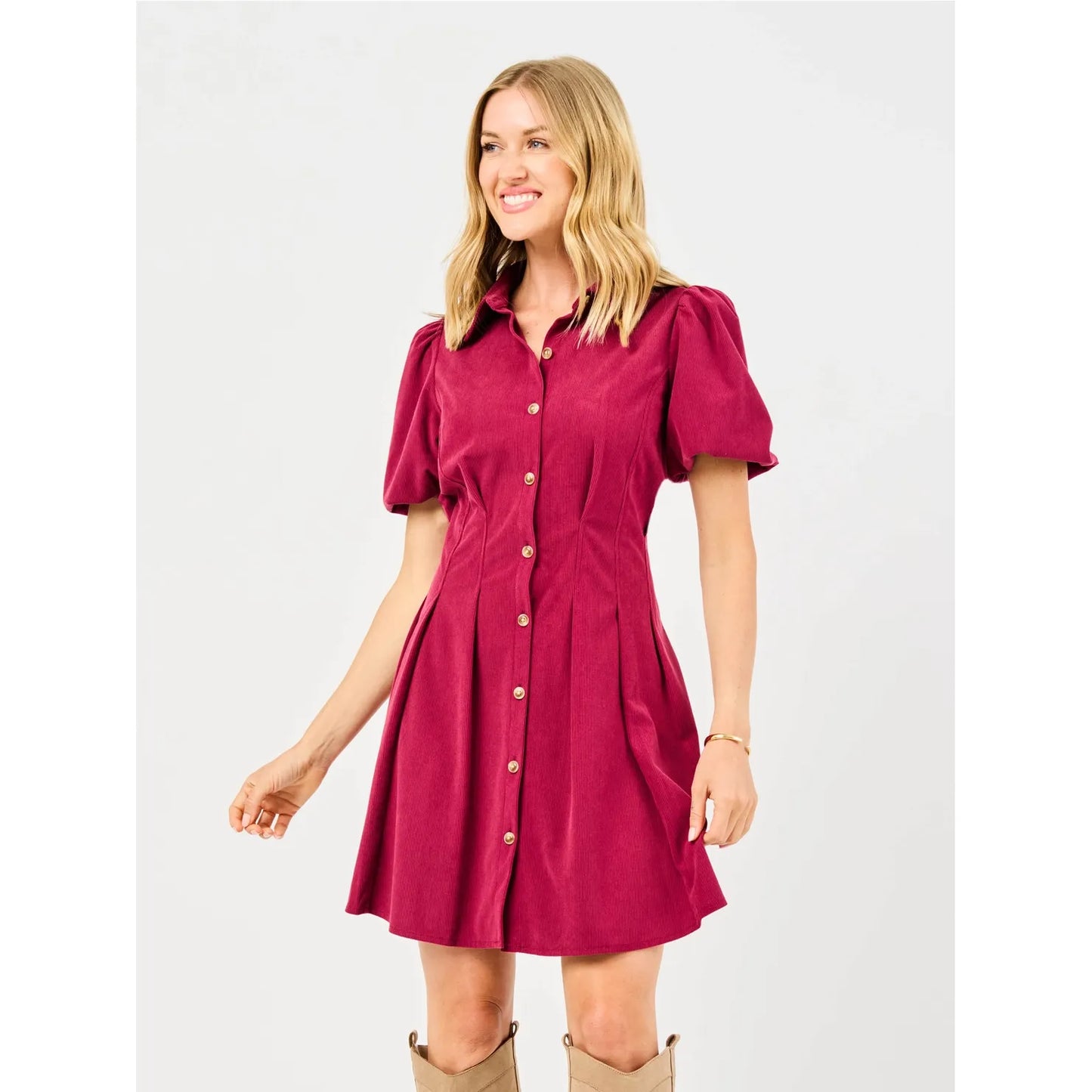 Rory Dress (Red Plum)