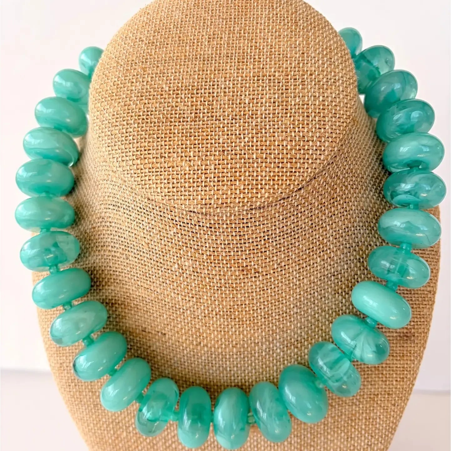 Rory Necklace (aqua green)