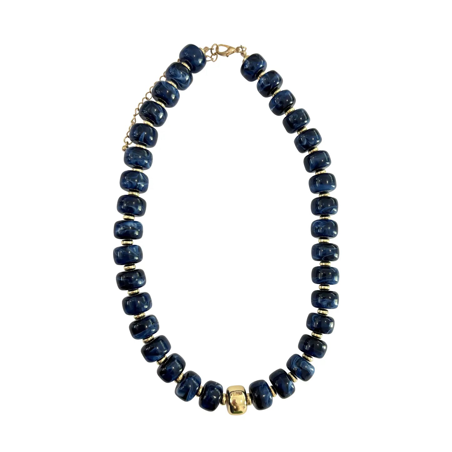 Rachel Beaded Necklace (navy)