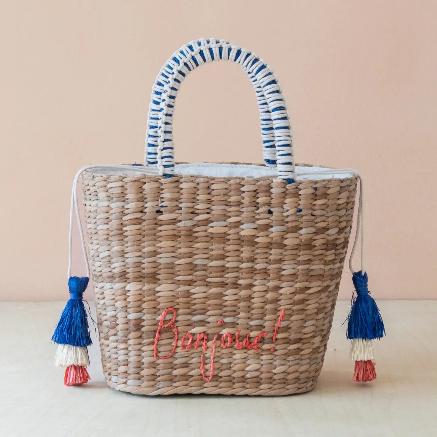 Woven Tote: Bonjour