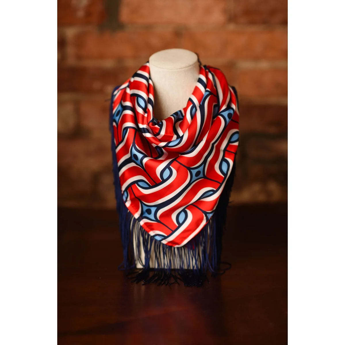 Ole Miss Fringe Scarf