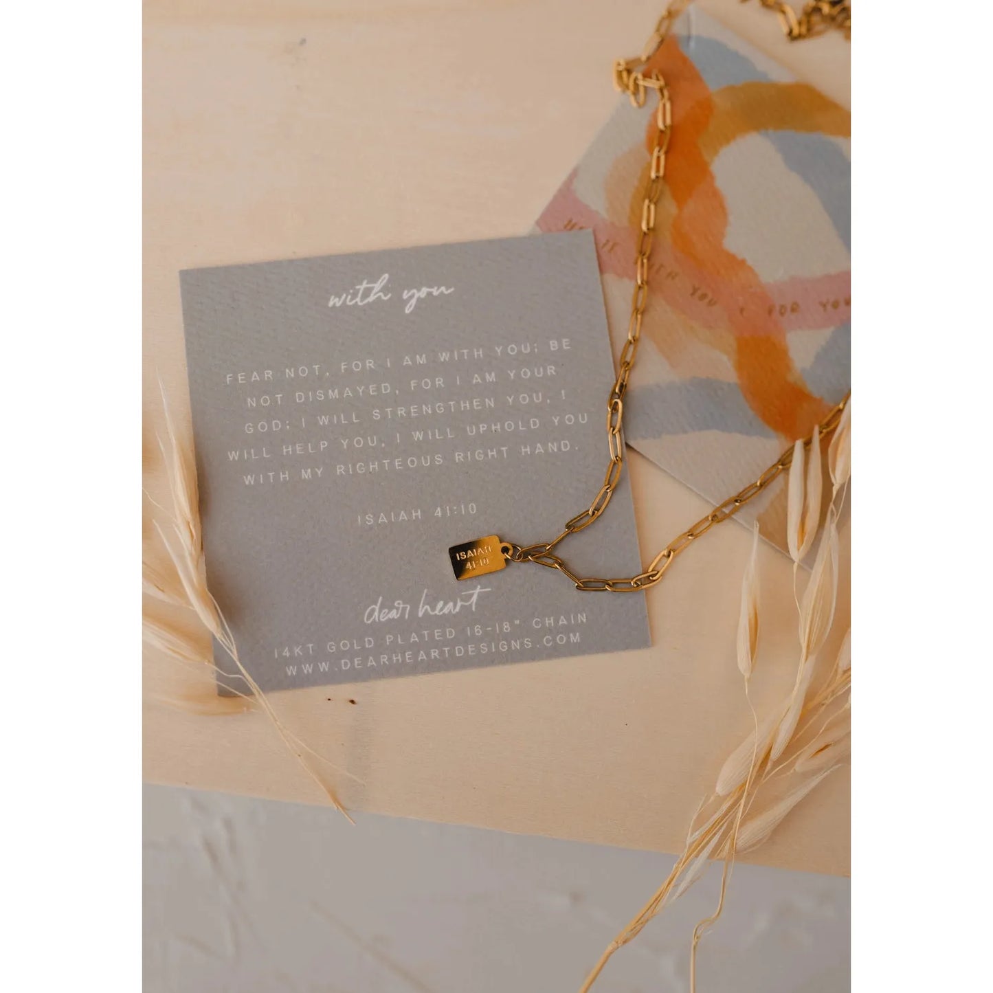 With You Mini Tag Necklace | Christian Jewelry