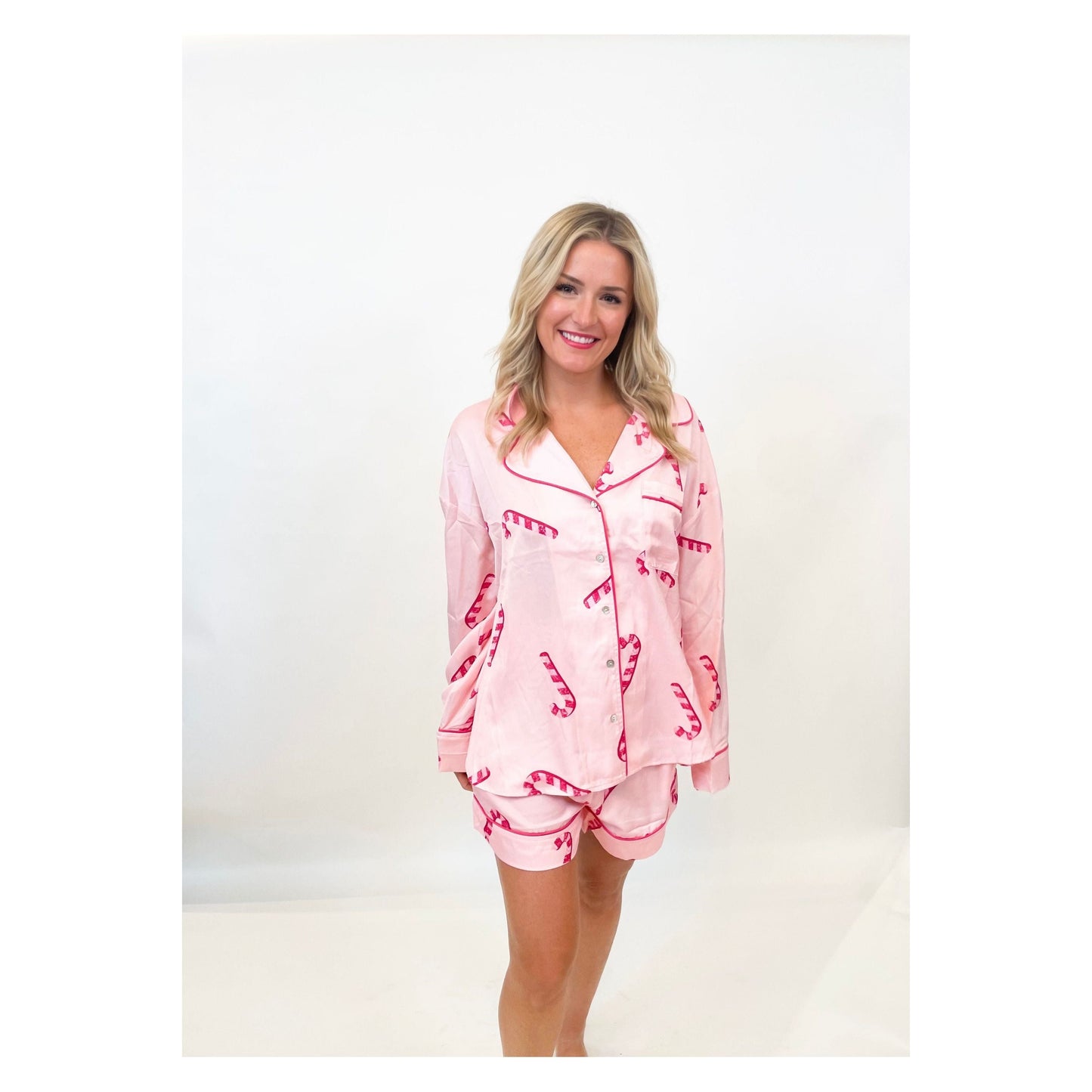 Candy Cane Lane Pajama Shorts