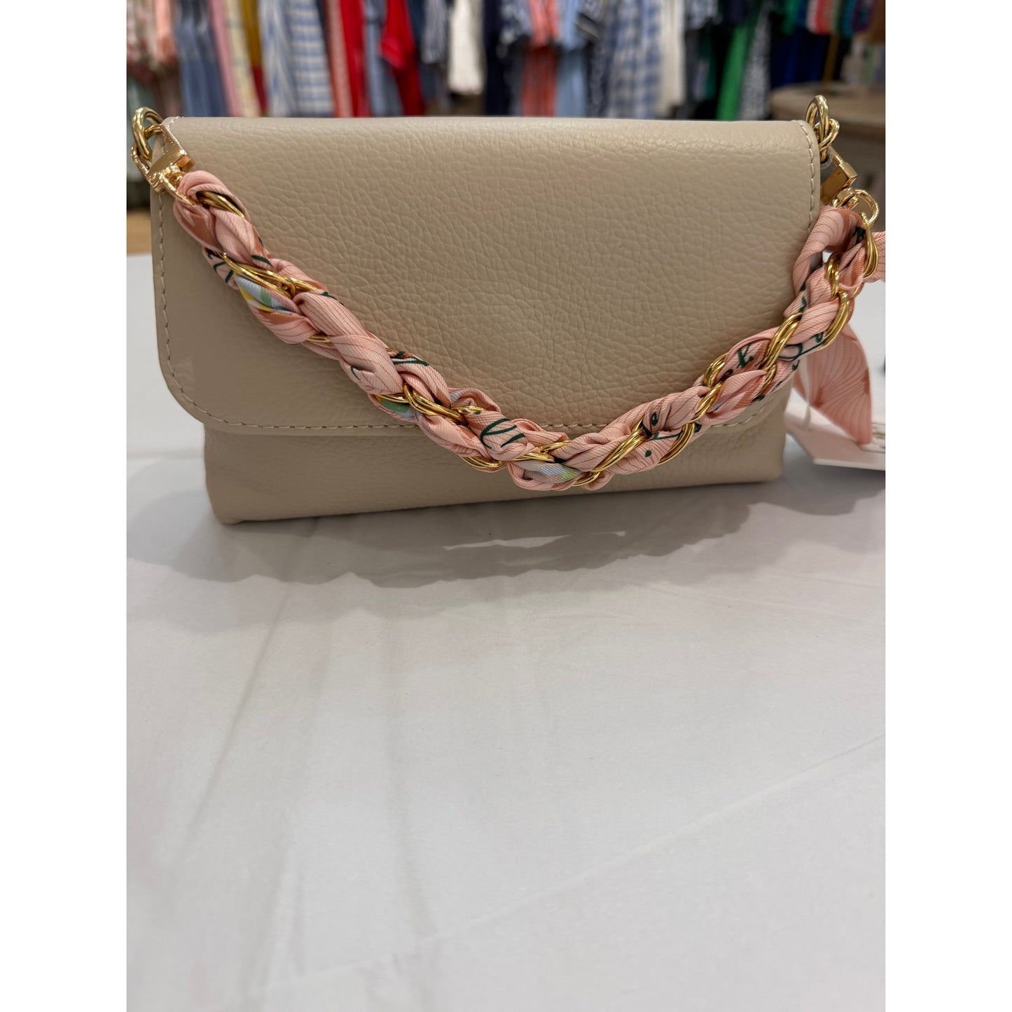 Scarf Chain - Peach Floral