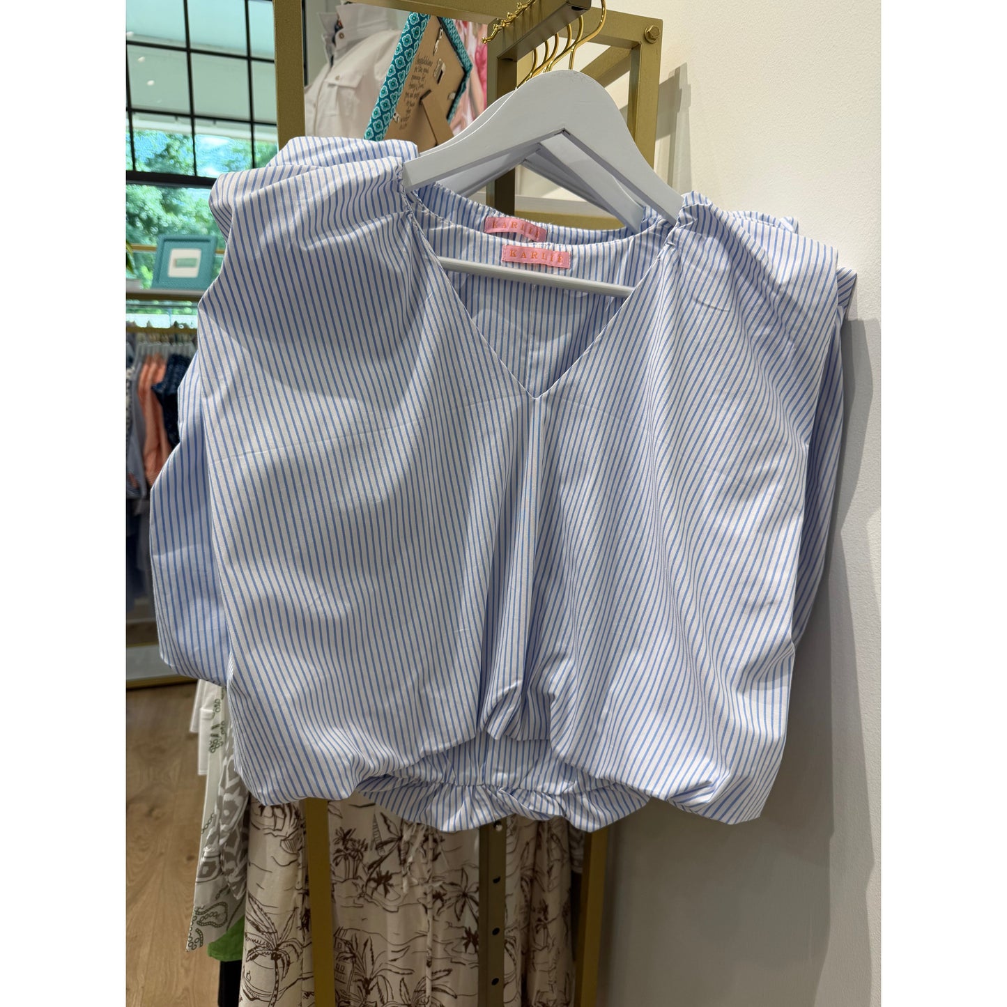 Louise Blouse (blue stripe)
