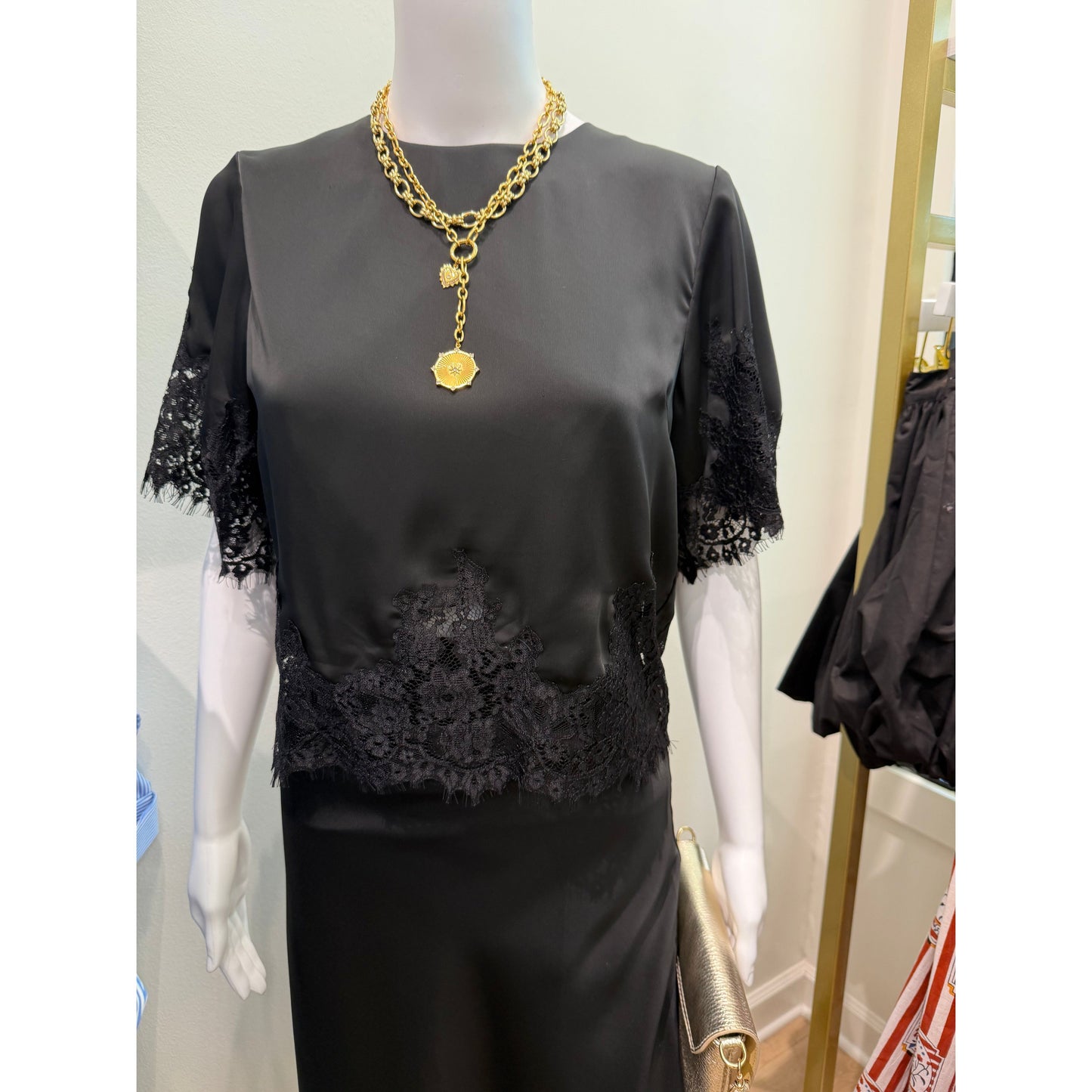 Holland Satin and Lace Blouse