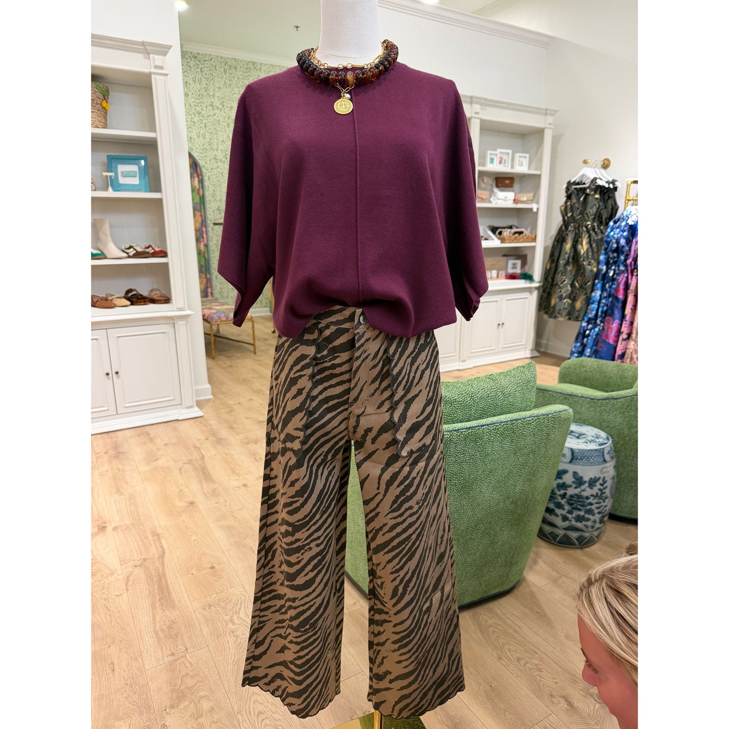 Fallon Zebra Print Pants