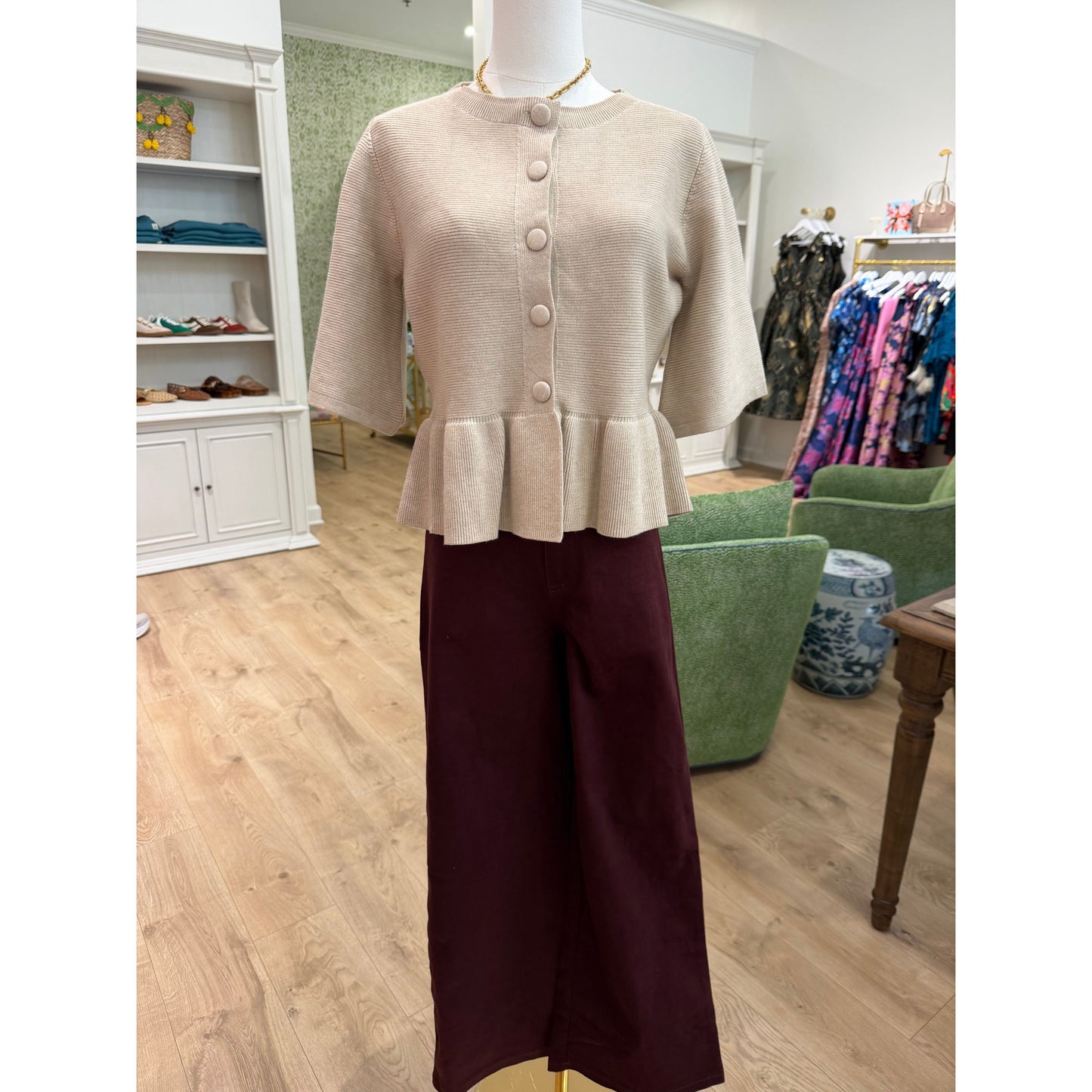 Ashlyn Peplum Knit Top