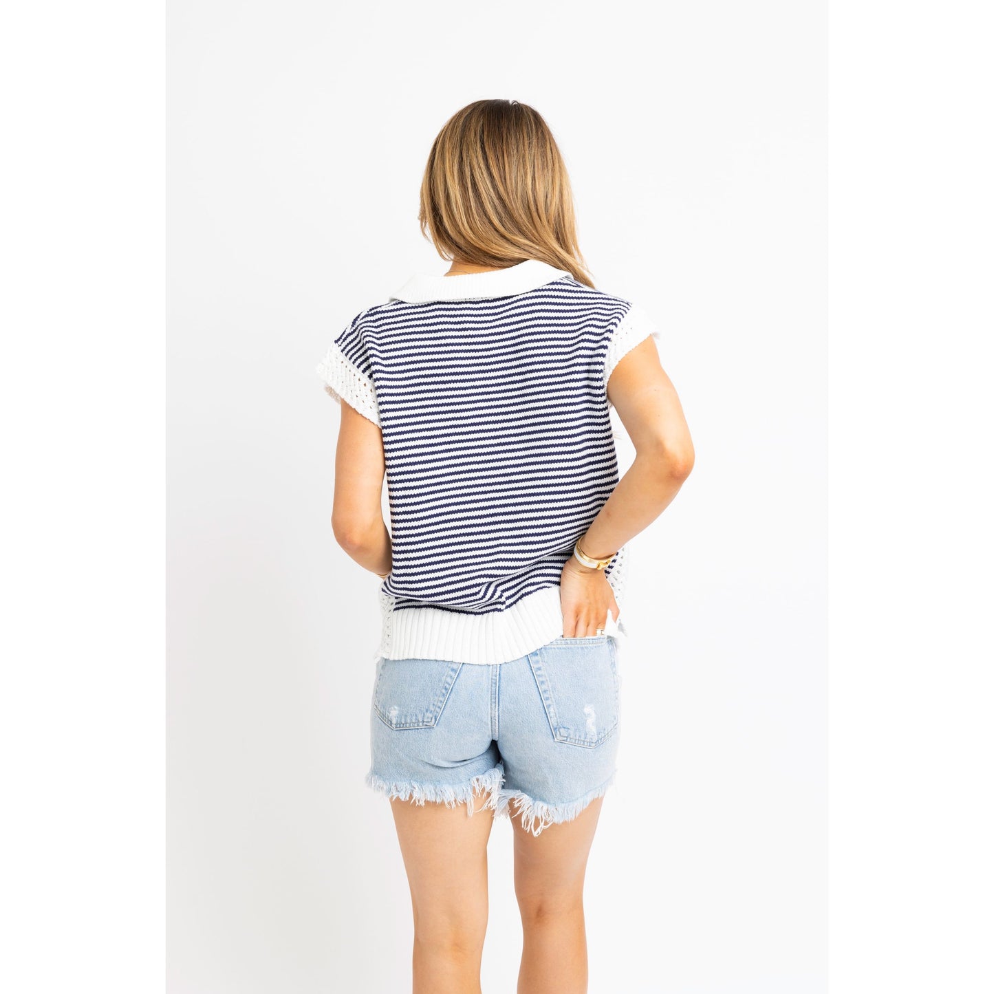 Lori Knit Top (Navy)