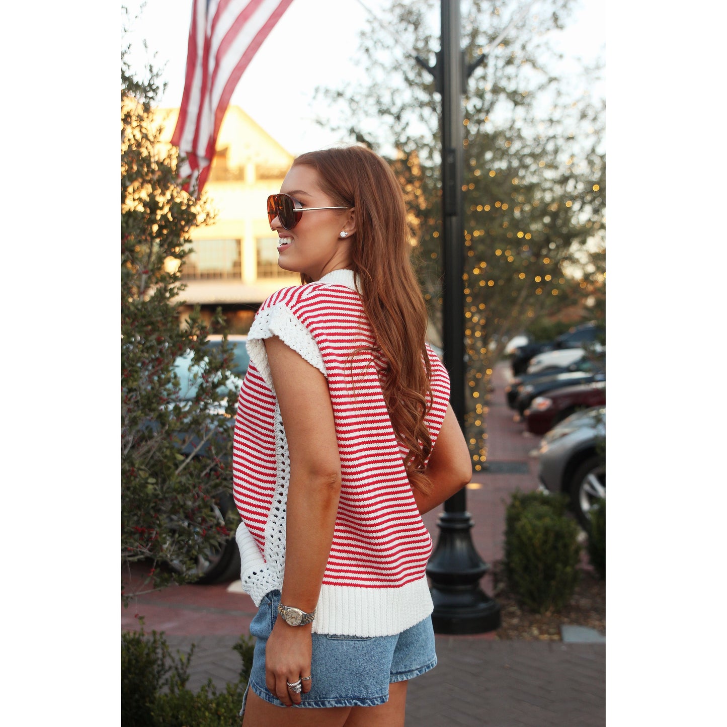 Lori Knit Top (Red)