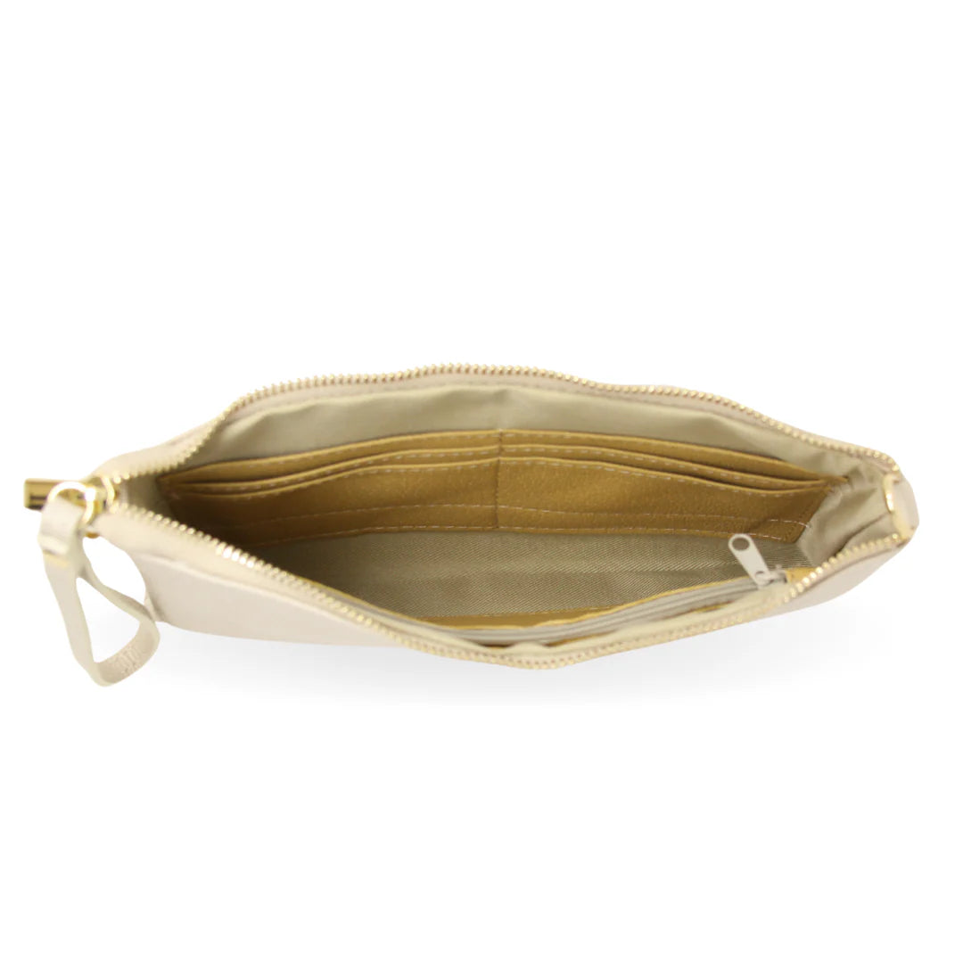 Wallet Crossbody: Nude