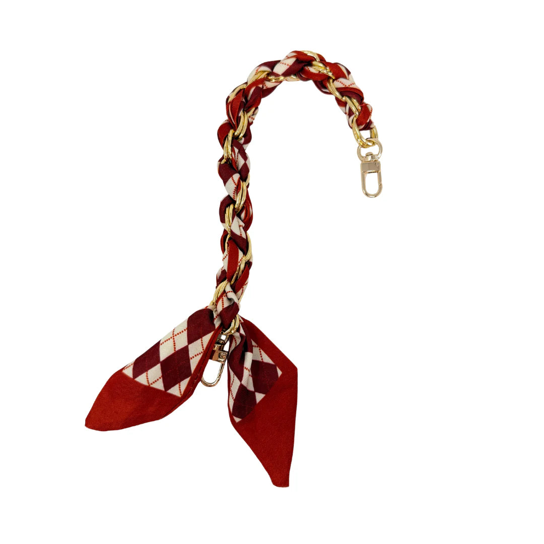 Scarf Chain: Brick/Burgundy