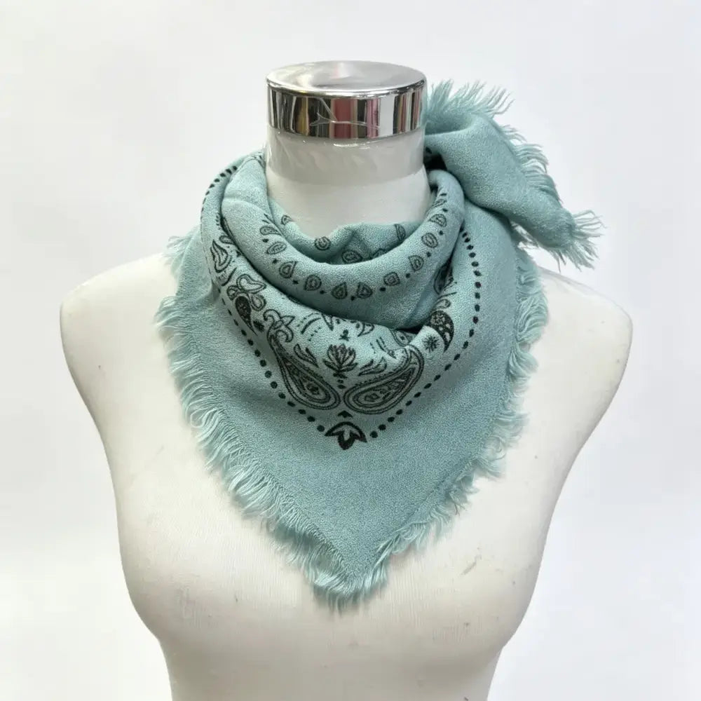 Pale Blue Bandana Scarf