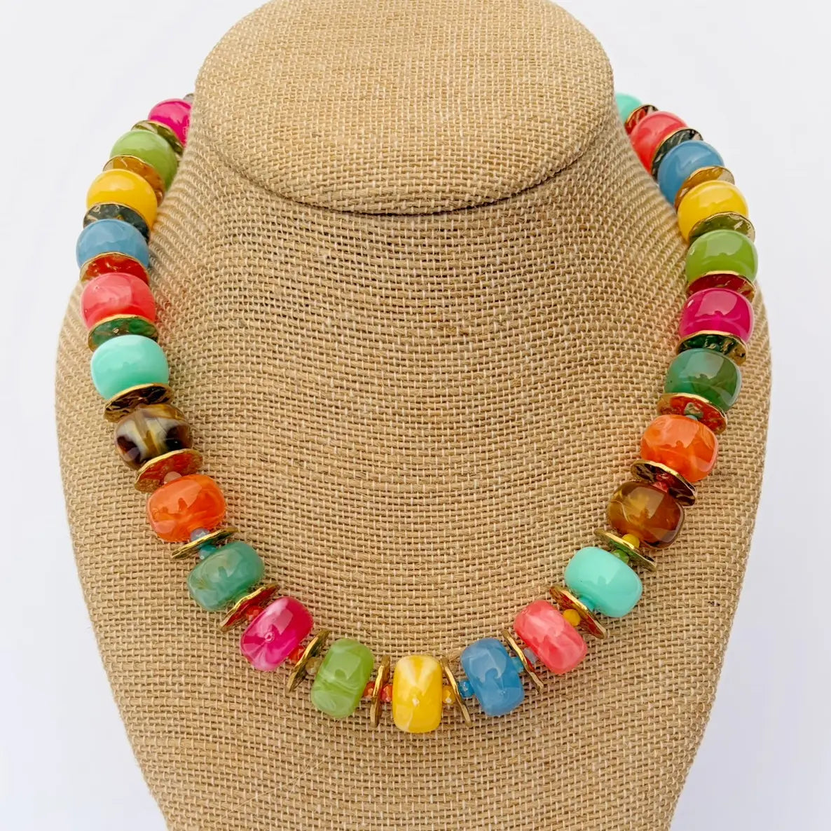 Colorful Rounded Bead Necklace