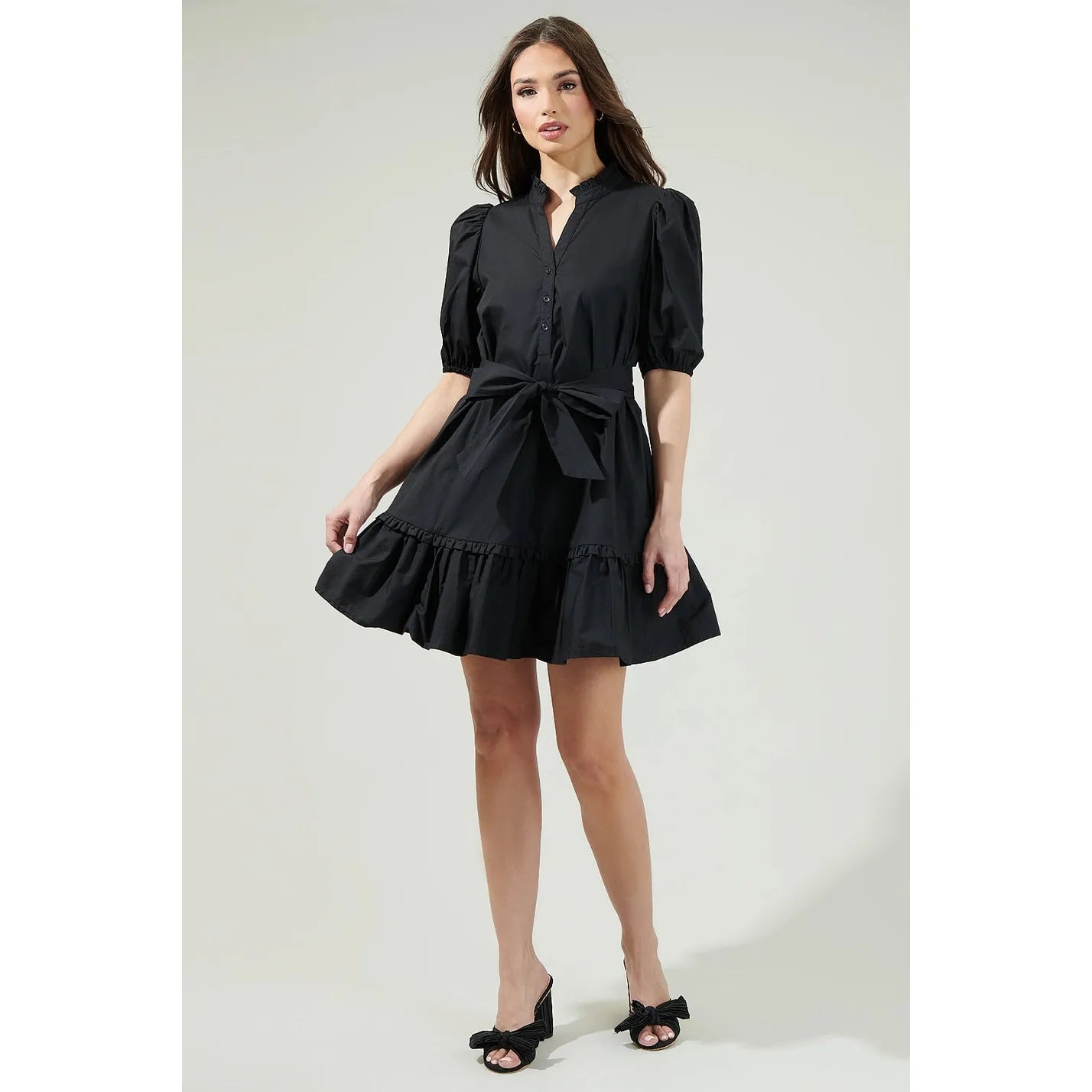Sasha Split Neck Dress