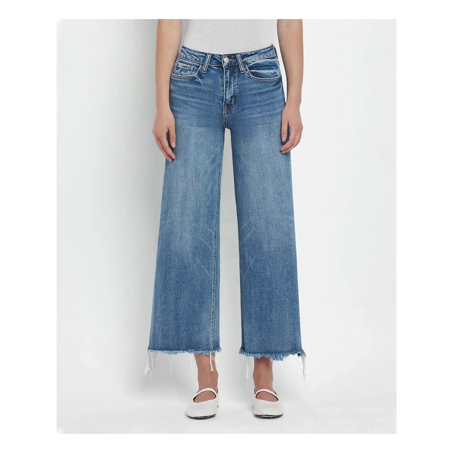 Aileeah Slim Wide Leg Denim