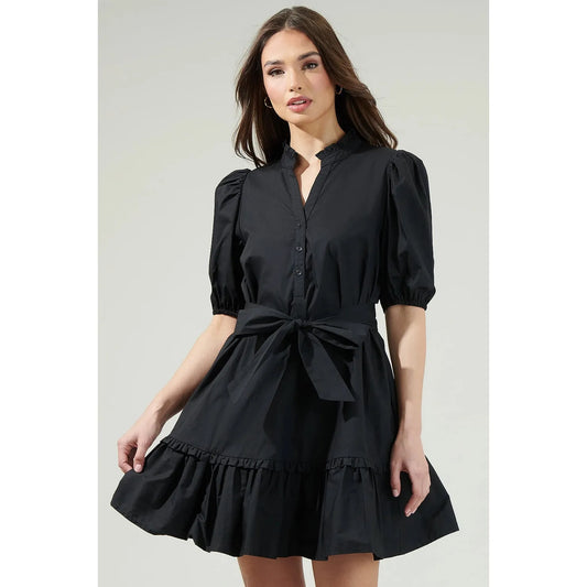 Sasha Split Neck Dress