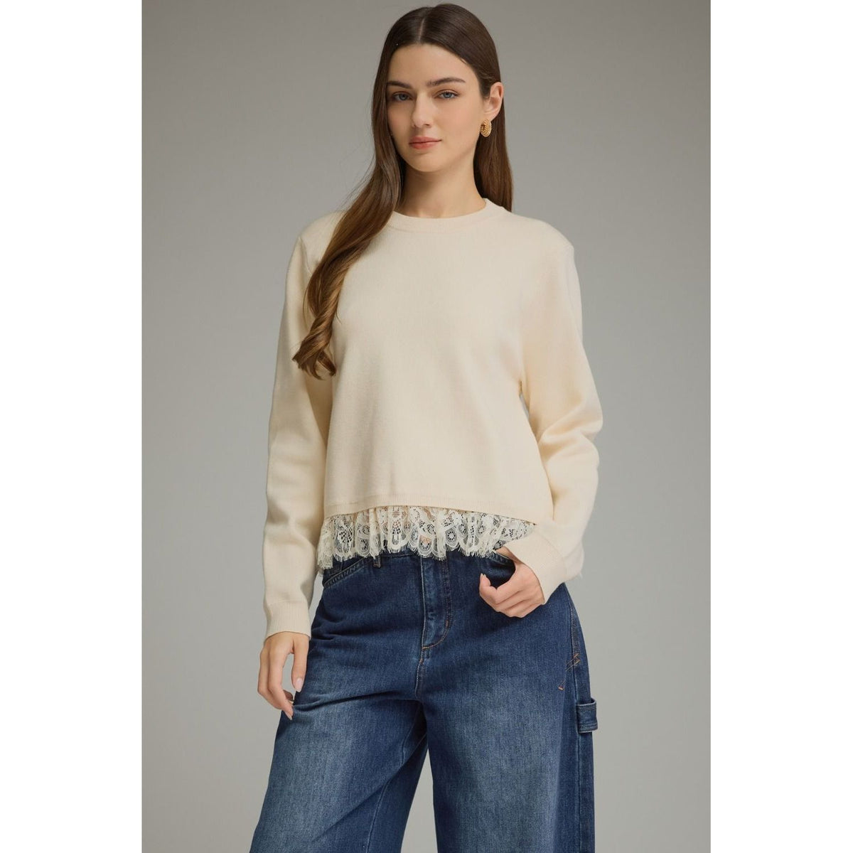 Cindy Knit Top (Cream)