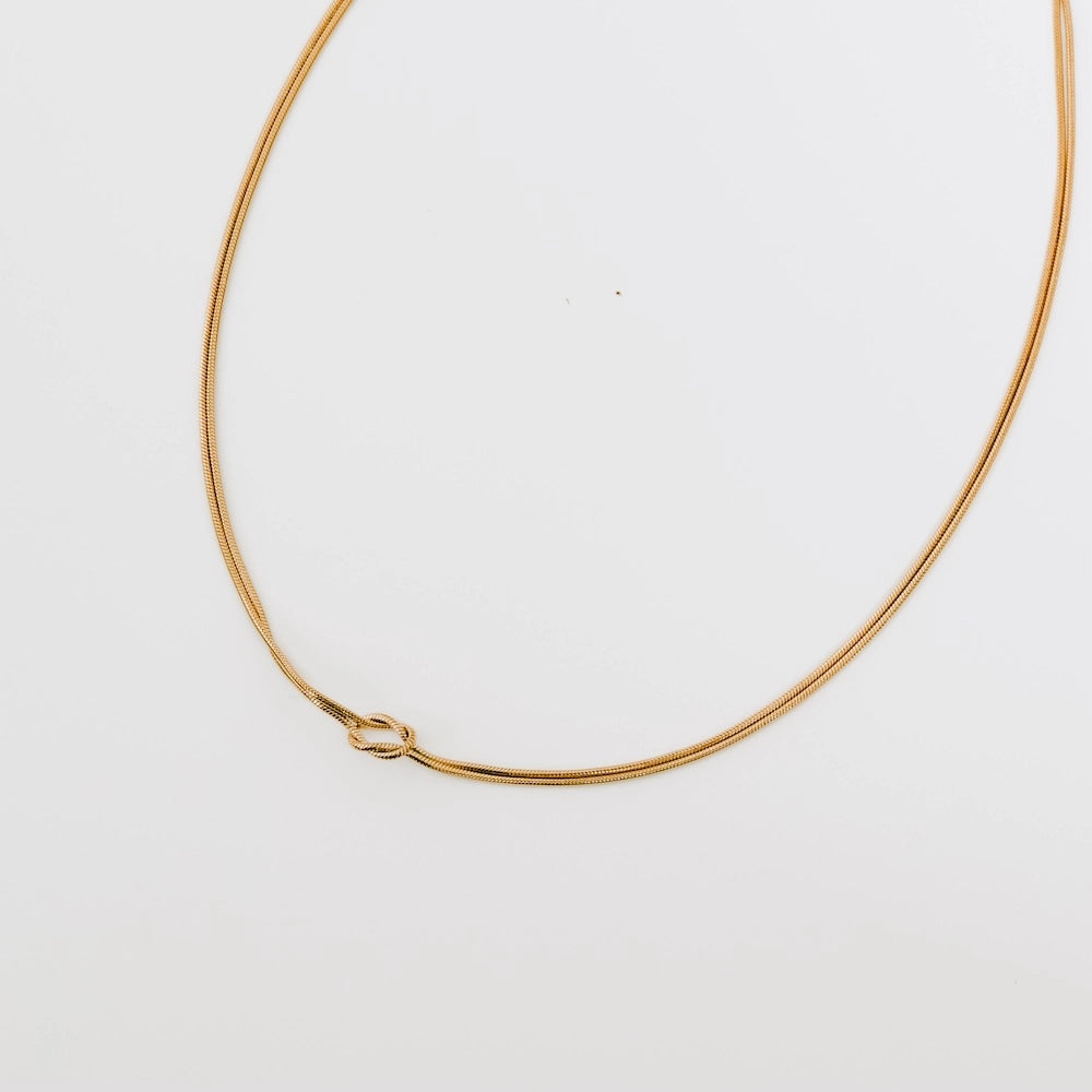 Talia Tied Necklace (waterproof)