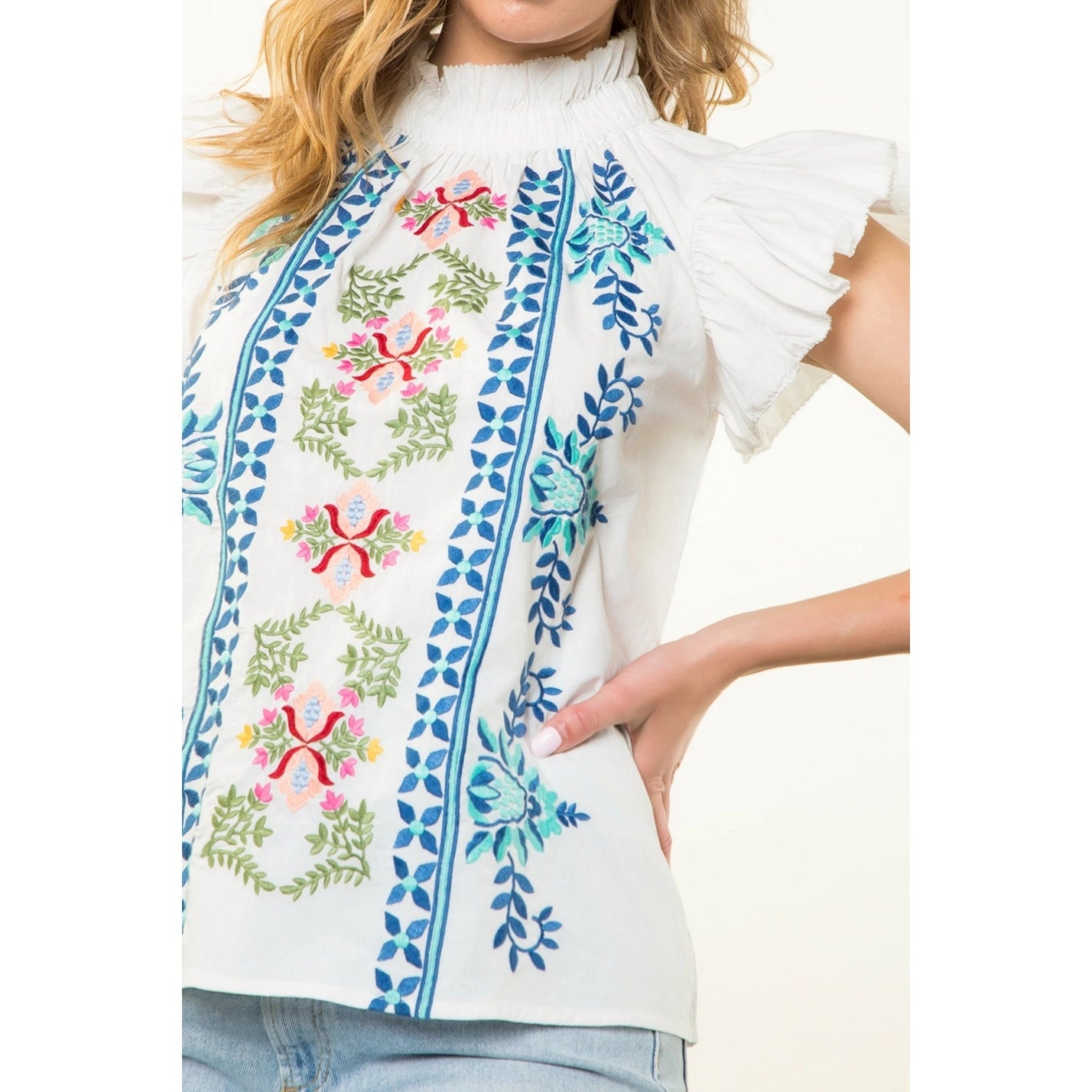 Maria Flutter Sleeve Top