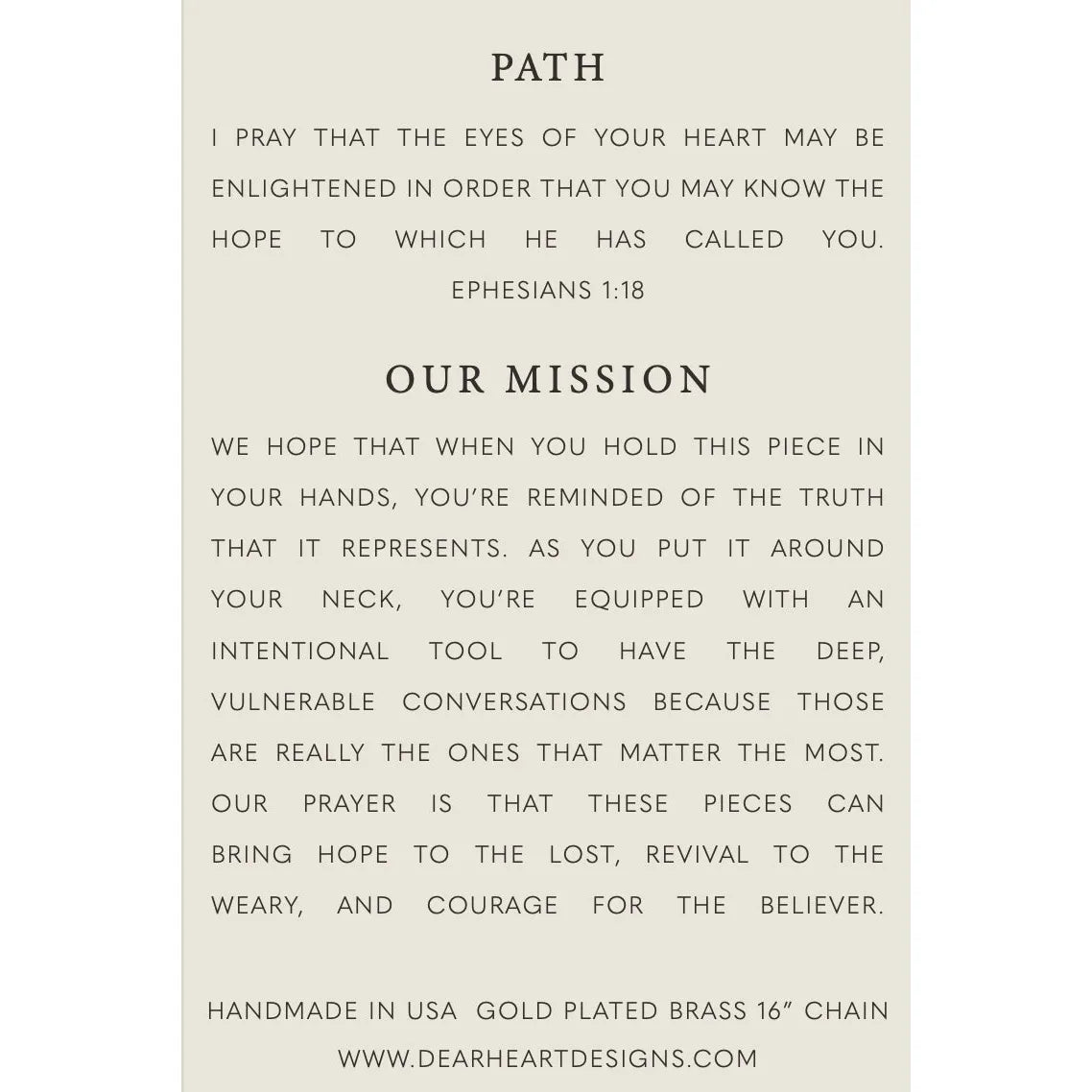 Path | Christian Necklace