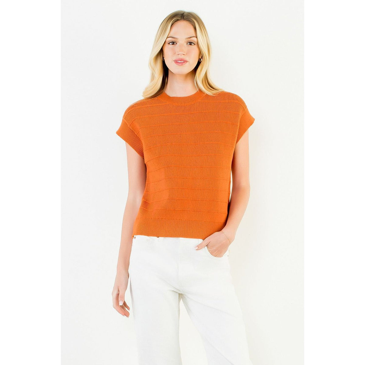 Kellie Knit Top (orange)