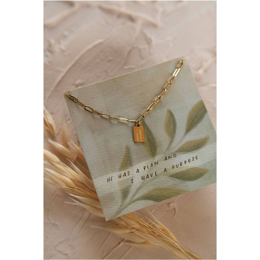 Hope + Future Tag Necklace | Christian Jewelry