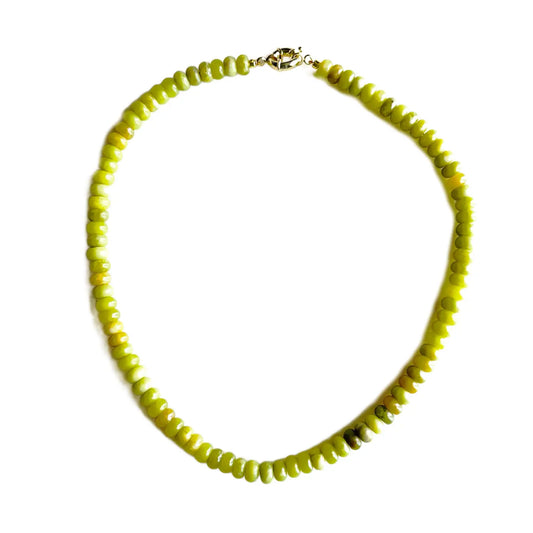 Candy Necklace: Green Grass Jade