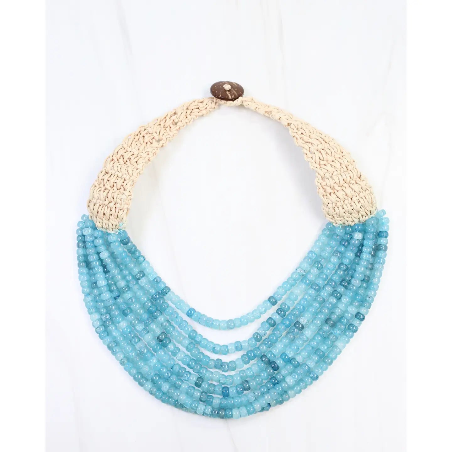 Ironwood Beaded Necklace (blue)