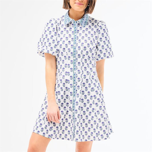 Rory Dress (navy floral)
