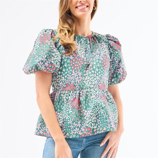 Nina Top (meadows green)