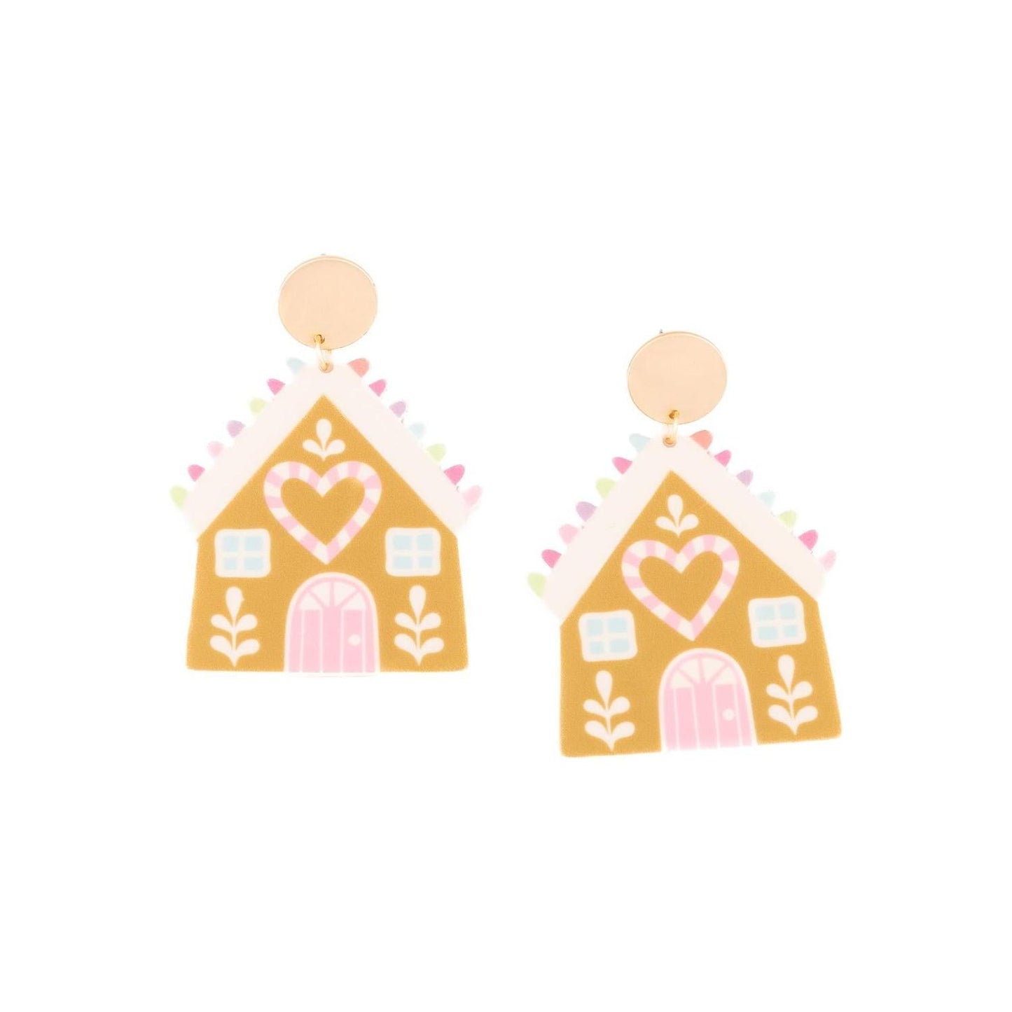 Gingerbread House Earrings
