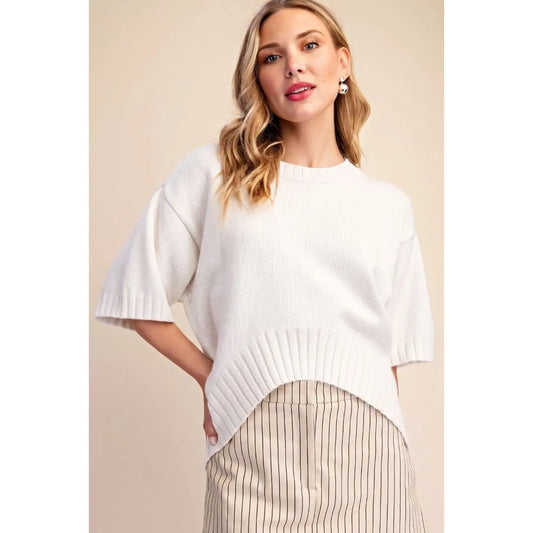 Janet Knit Top (ivory)