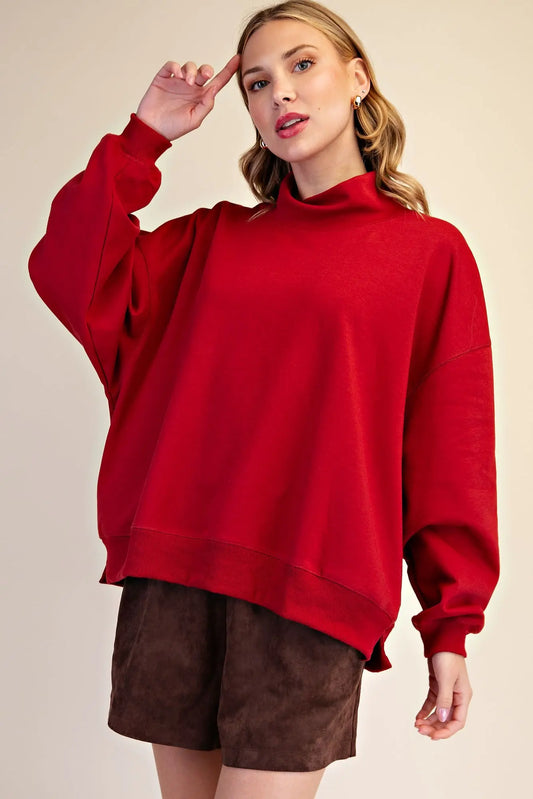 Blythe Mock Neck Sweatshirt