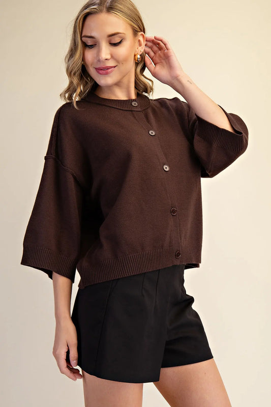 Birdie Cardigan (Brown)