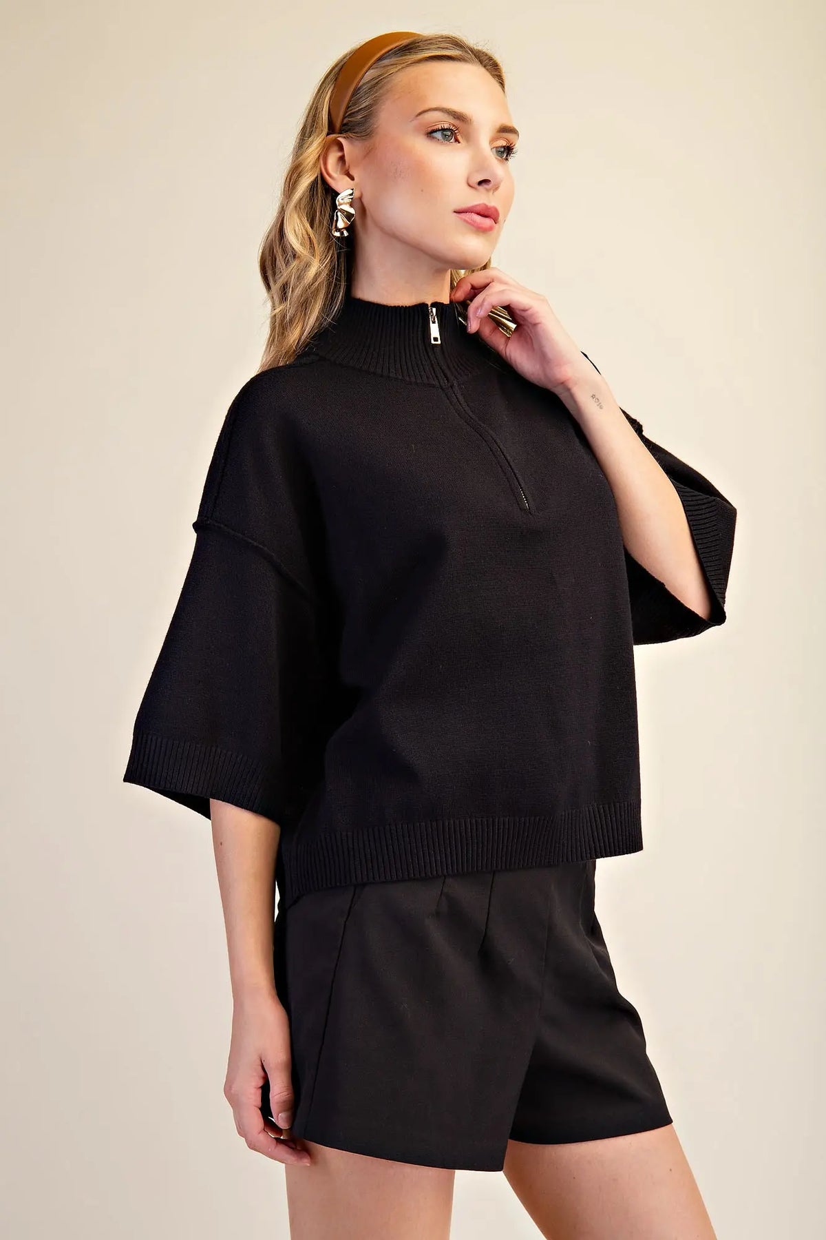Kayla Knit Top (Black)