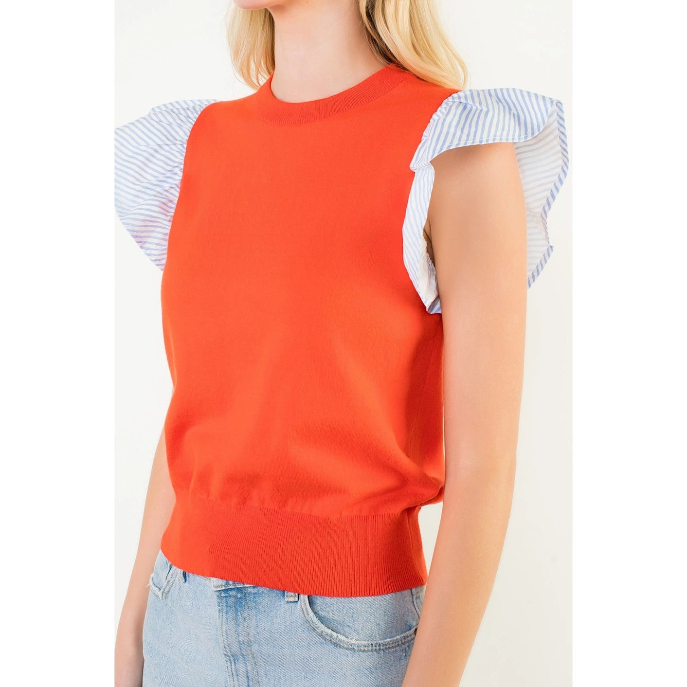 Benny Flutter Sleeve Knit Top