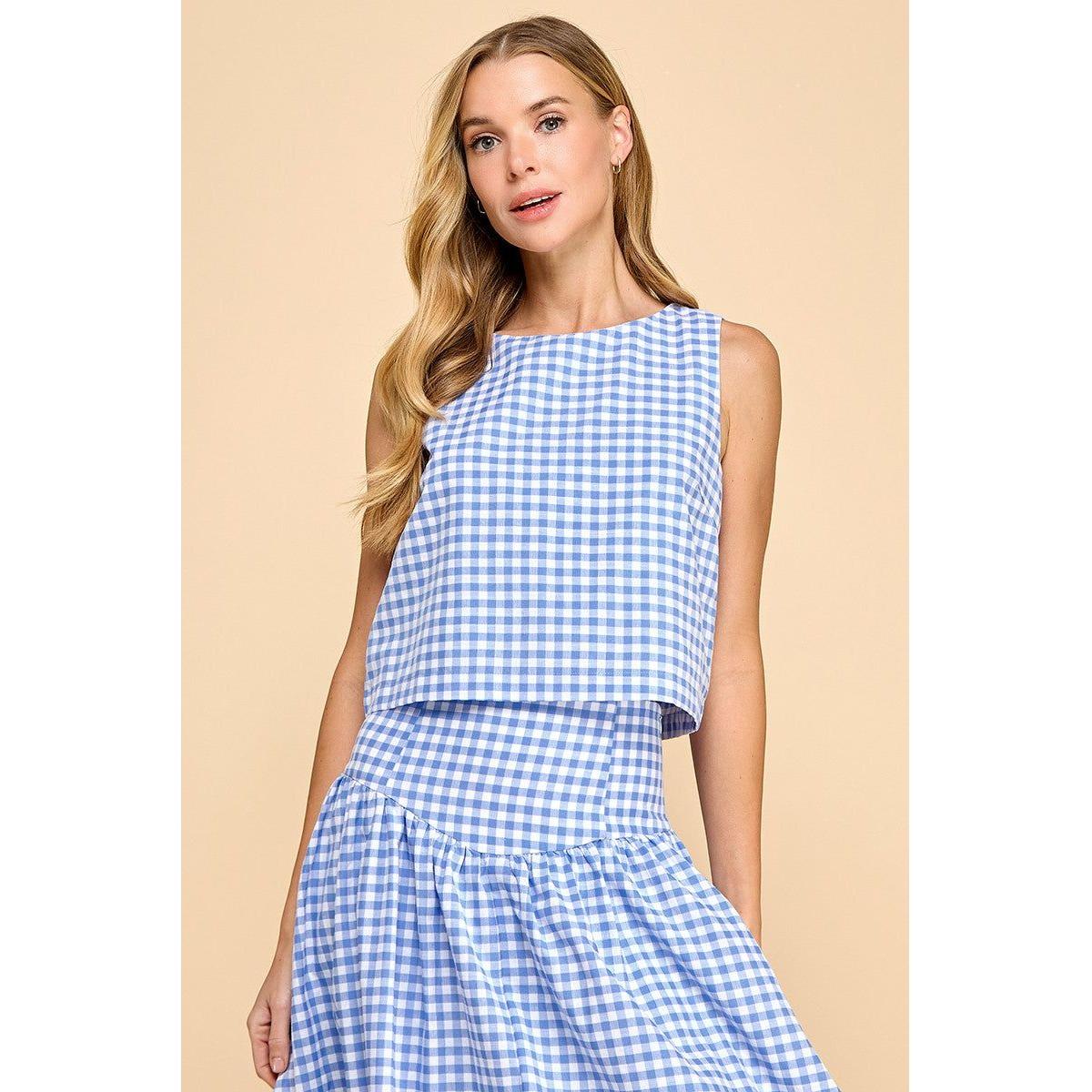 Anna Gingham Top