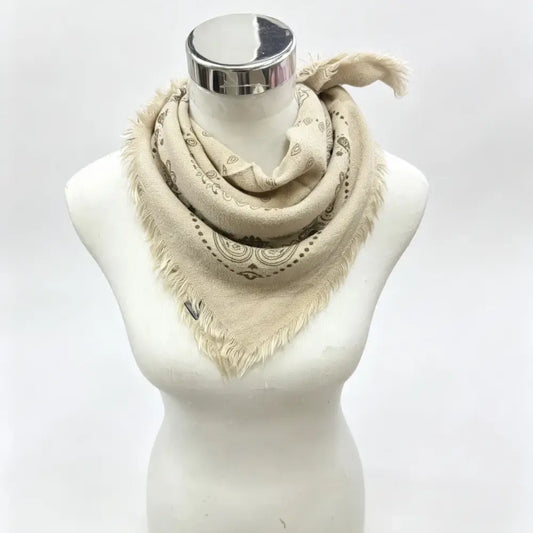 Beige Small Bandana Scarf