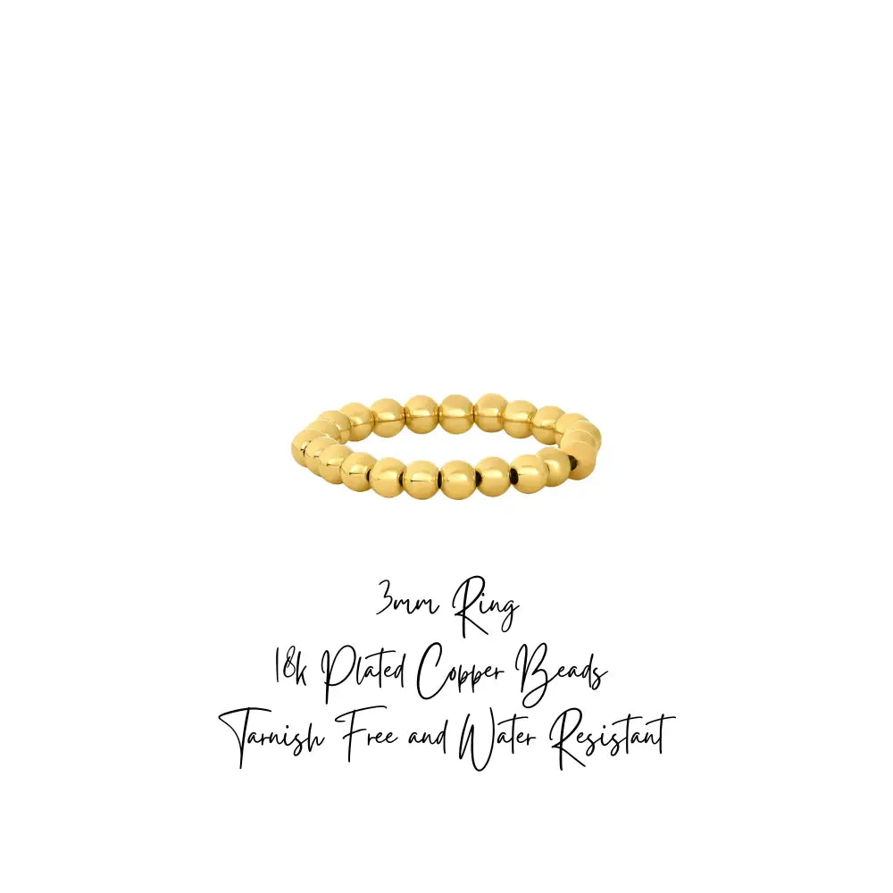 Beaded Ring - 3mm