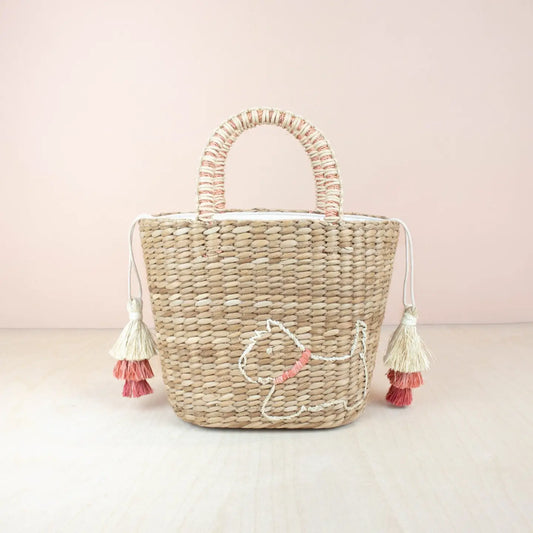 Woven Tote: Scottie Dog