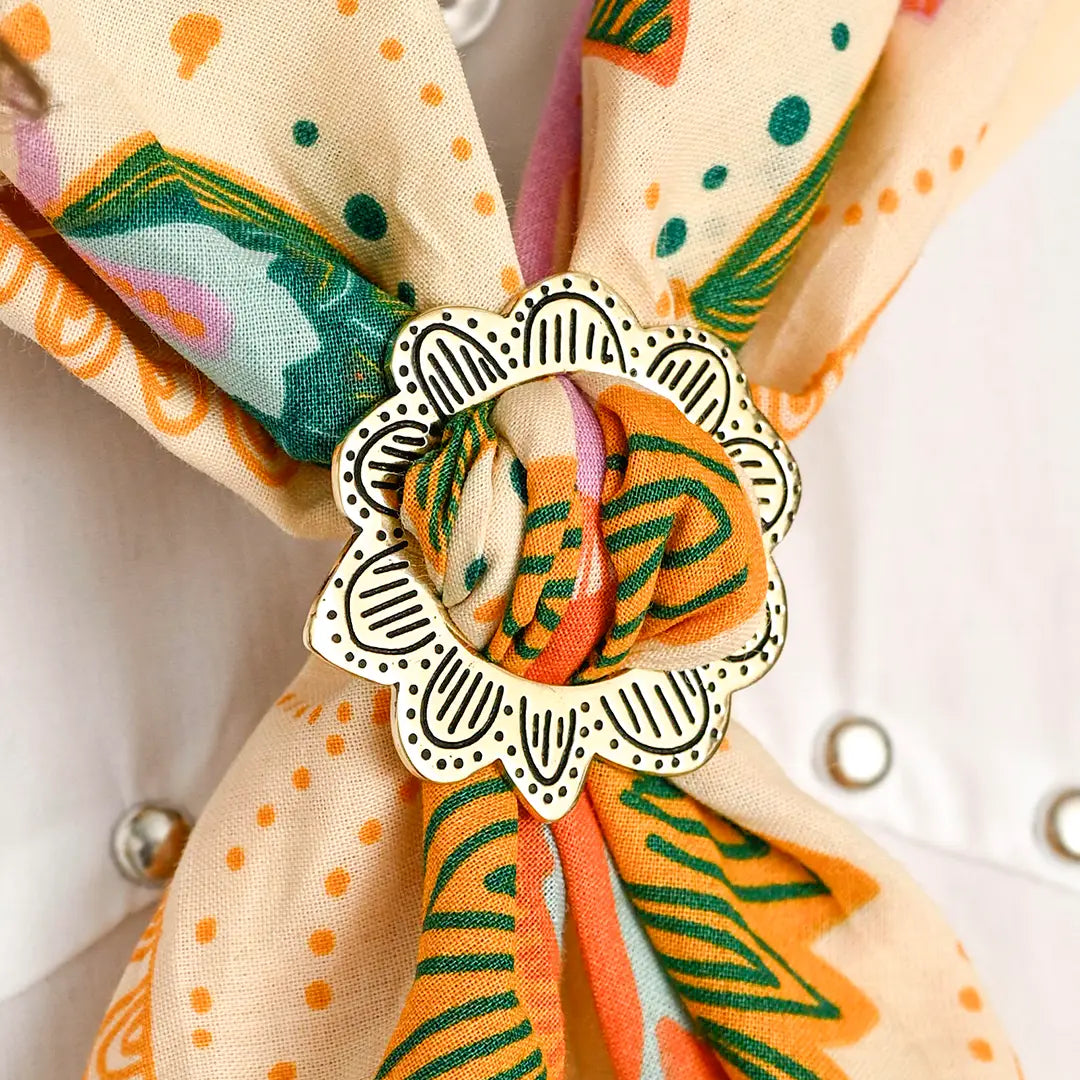 Monica Brass Bandana Slide