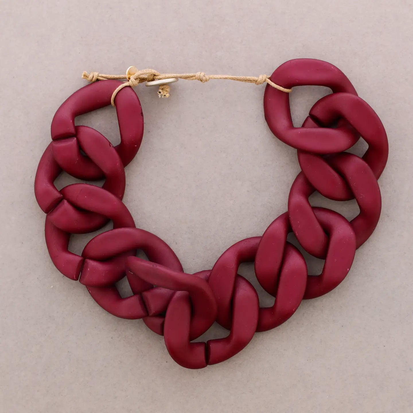 Resin Link Choker (bordeaux)