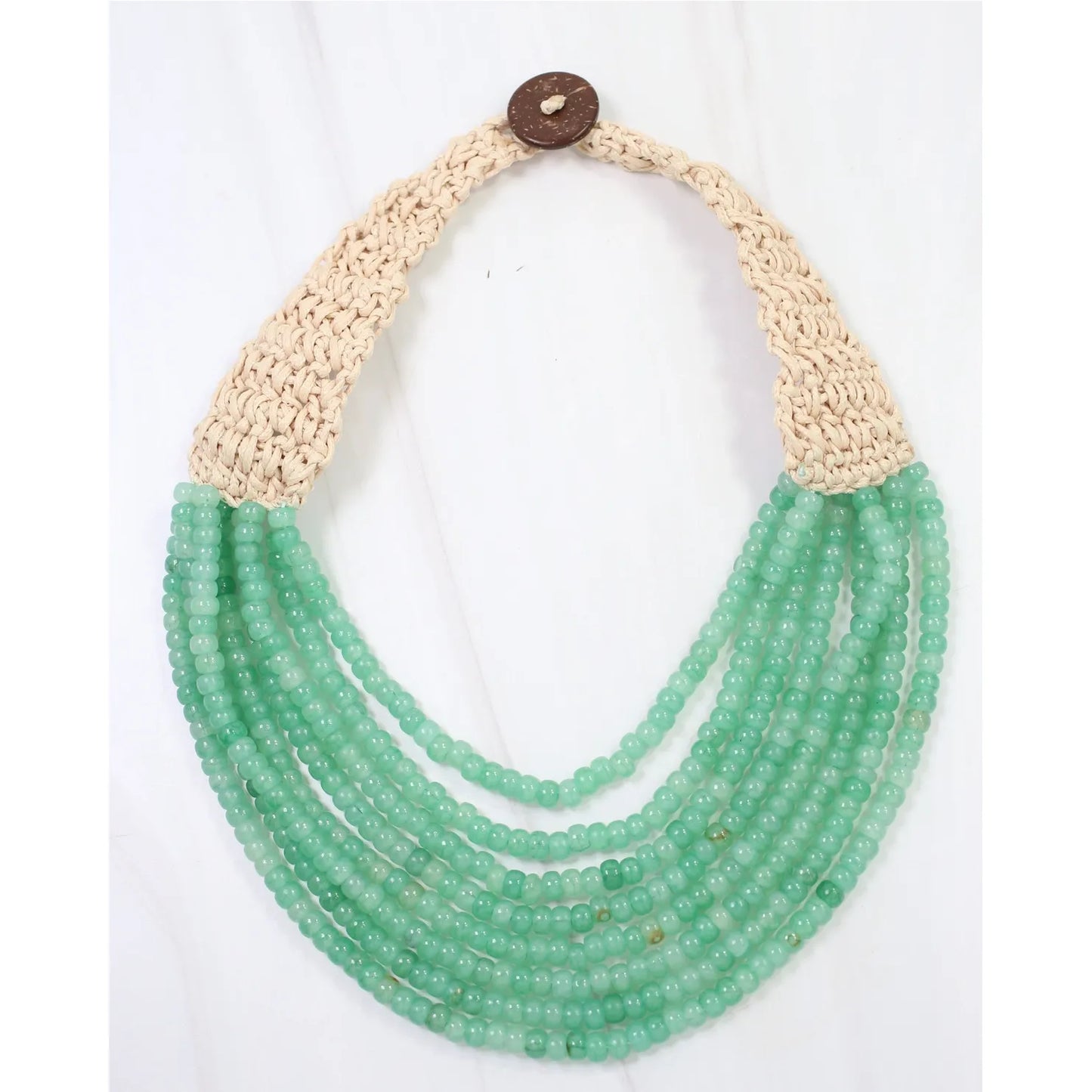 Ironwood Beaded Necklace (green)